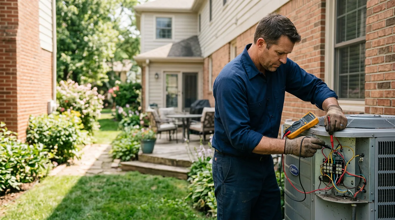 HVAC technician working near Mongo, IN